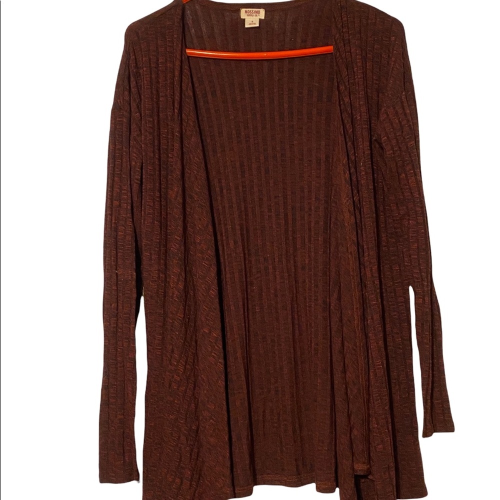 Dark red cardigan